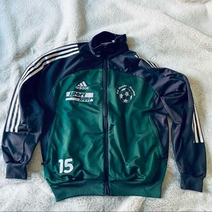 Adidas :Vintage German Zipped Sweater Uni SlimFit